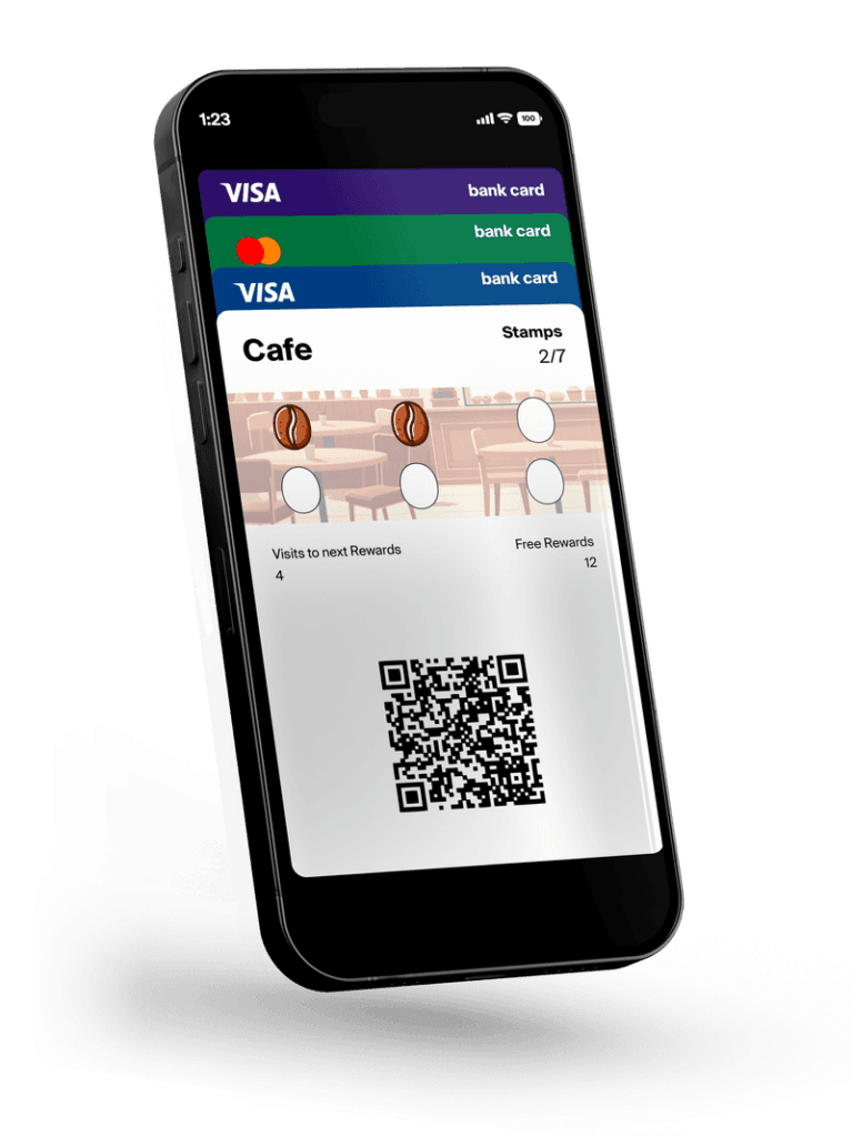 Resal Wallet mobile app on iPhone